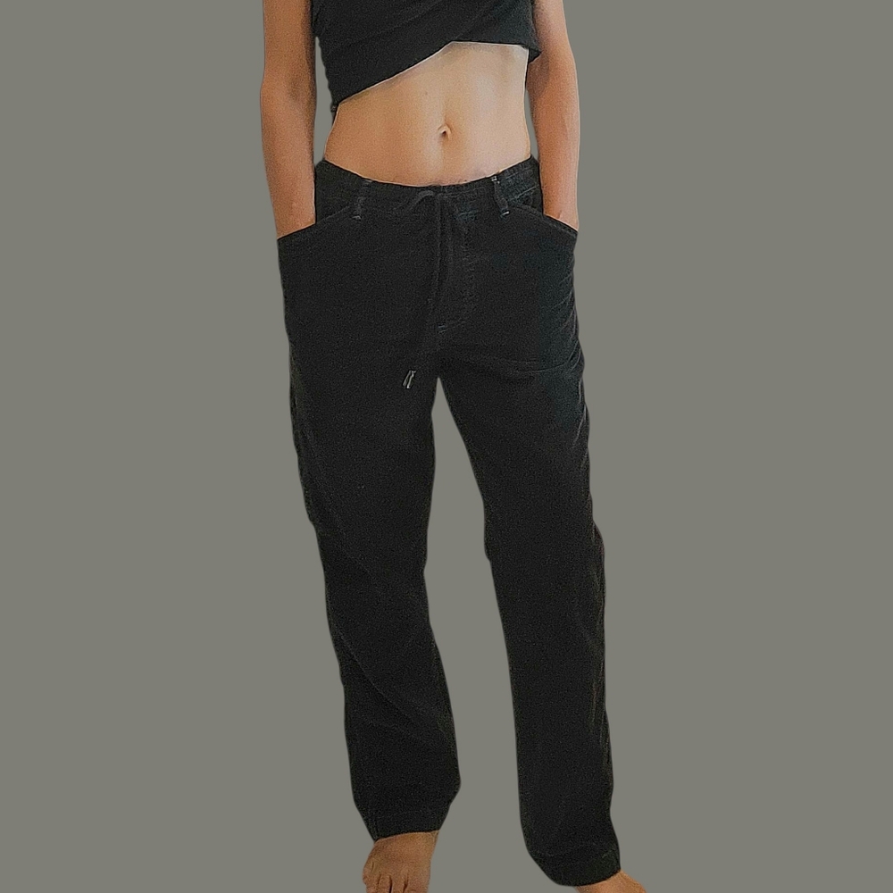BDG Black Cordiroy Drawstring Pull-on Cargo Pants Sz.M